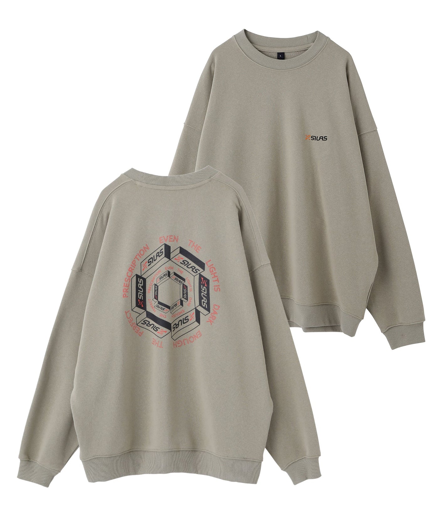 BIG CREWNECK SWEATSHIRT ISOMETRIC SILAS