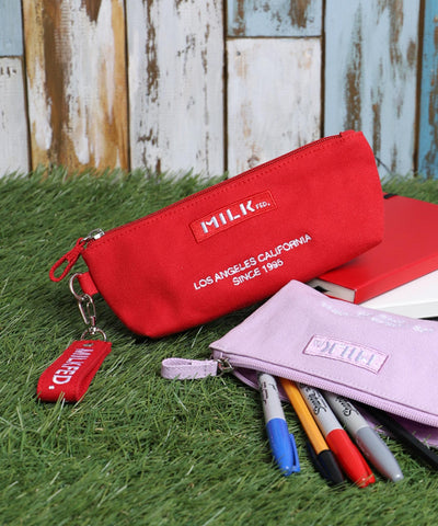 【LIFE STYLE】EMBROIDERED BAR PENCIL CASE MILKFED.