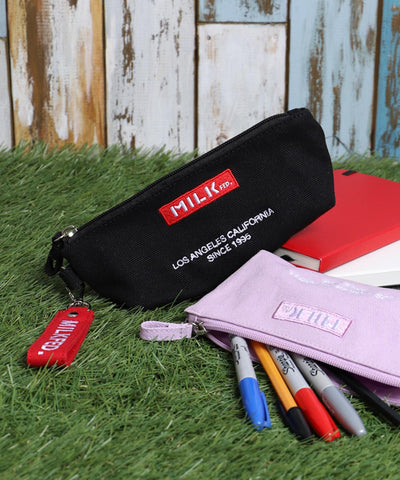 【LIFE STYLE】EMBROIDERED BAR PENCIL CASE MILKFED.