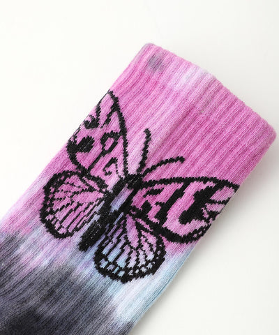 BUTTERFLY RIB SOCKS X-girl