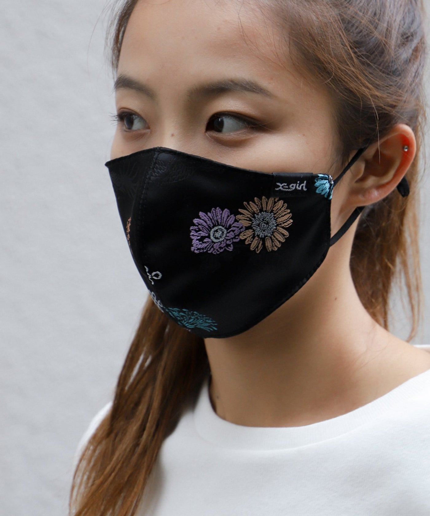 CHINESE JACQUARD FACE MASK　X-girl