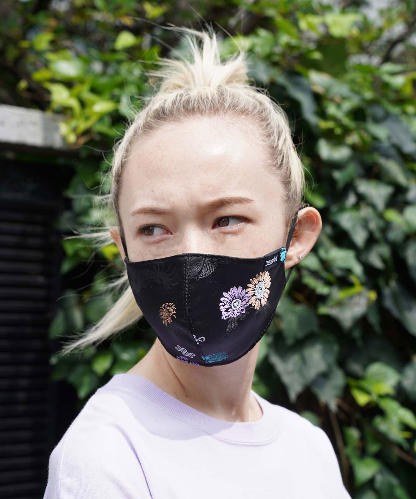 CHINESE JACQUARD FACE MASK　X-girl