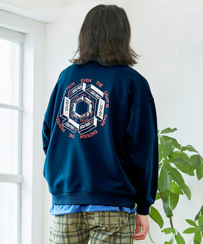 BIG CREWNECK SWEATSHIRT ISOMETRIC SILAS