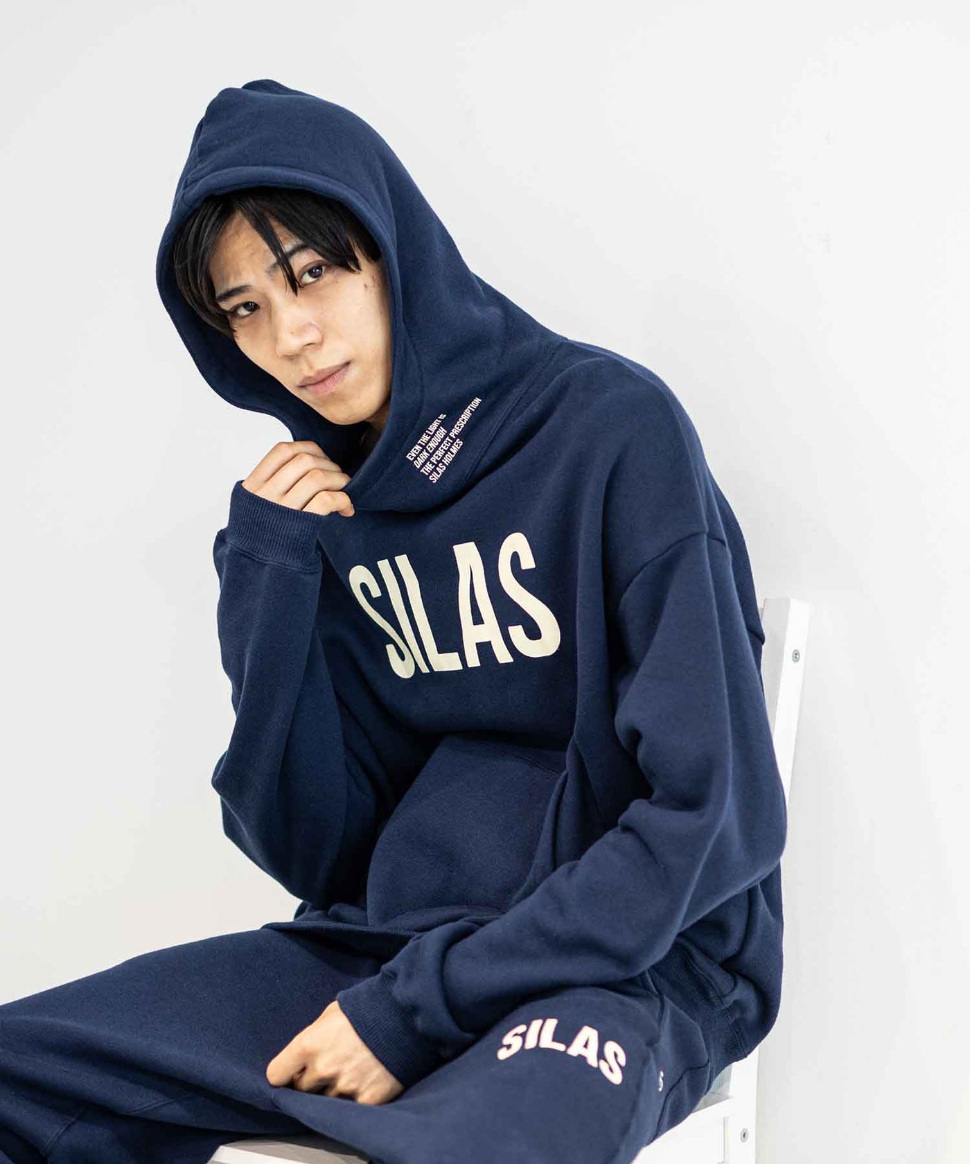 STAND COLLAR SWEAT HOODIE SILAS