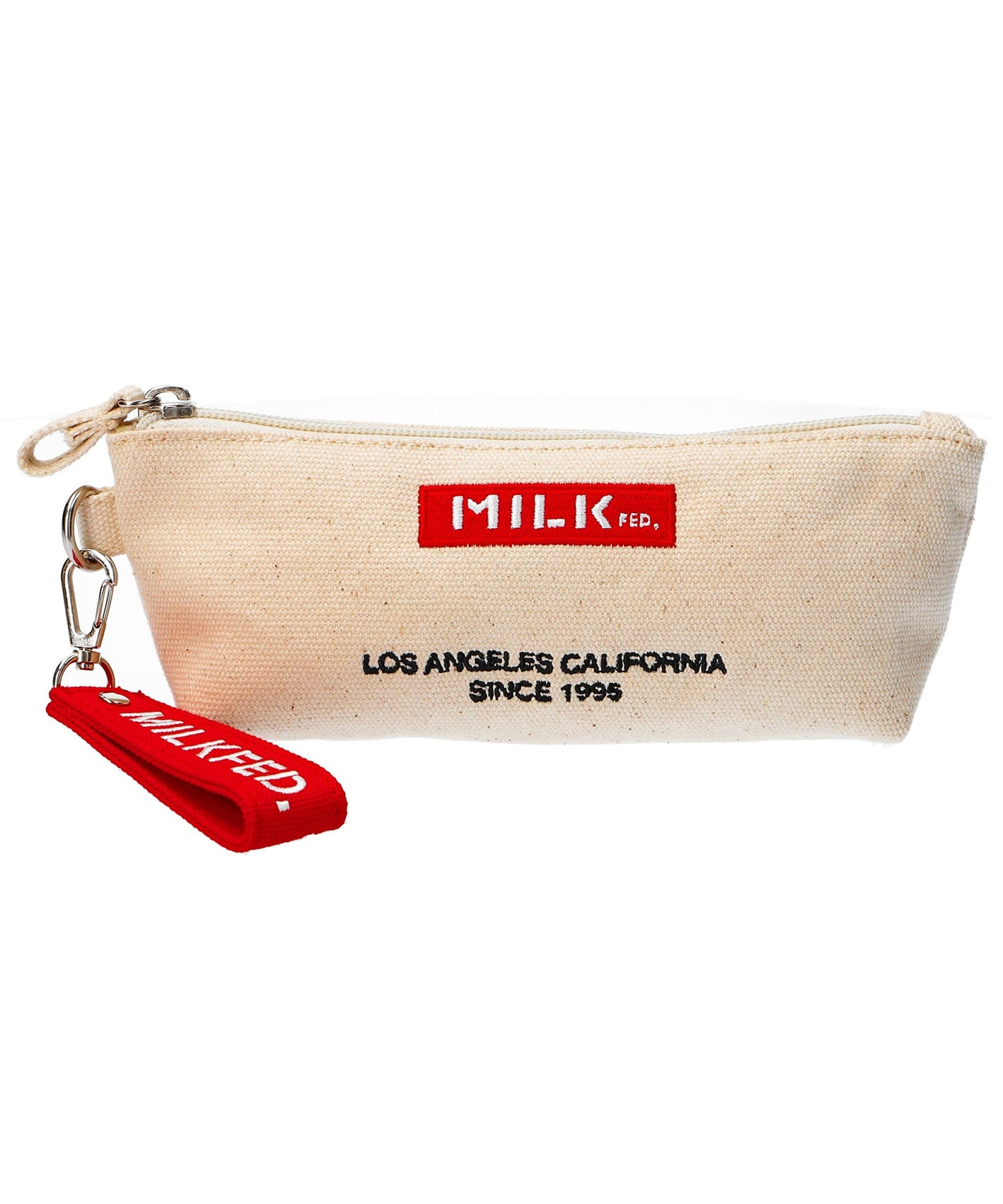 【LIFE STYLE】EMBROIDERED BAR PENCIL CASE MILKFED.