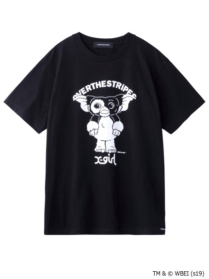 【calif限定】GREMLiNS × X-girl × OVER THE STRiPES GIZMO TEE ＆ DOLL SET