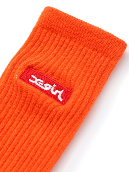 BOX LOGO EMBROIDERED SOCKS X-girl