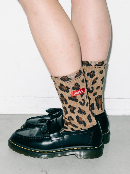 BOX LOGO EMBROIDERED SOCKS X-girl