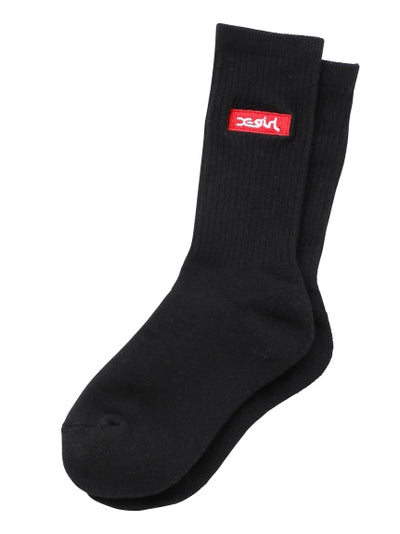 BOX LOGO EMBROIDERED SOCKS X-girl