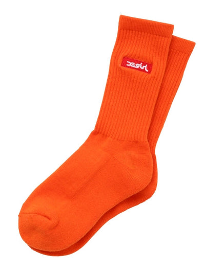 BOX LOGO EMBROIDERED SOCKS X-girl