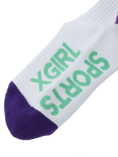 TEAM XGIRL RIB SOCKS SPORTS X-girl